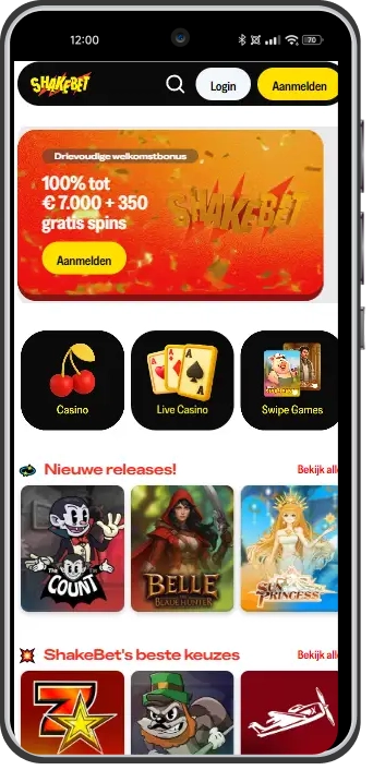 shakebet casino mobile app